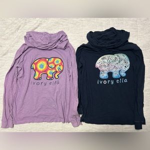 TWO Women’s Ivory Ella long sleeves with hoods